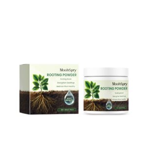 MoonSpry Plant Rooting Powder 50 g – bottle labeled ‘Rooting Boost • Strengthen Seedlings • Maintain Plant Healthy